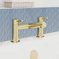 Misirlou 1700mm Shingle Complete Bathroom Suite - Brushed Brass - welovecouk