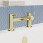 Brantley - Brushed Brass Mono Basin Mixer Inc P/B Waste and Bath Filler