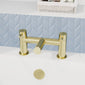 Brantley - Brushed Brass Mono Basin Mixer Inc P/B Waste and Bath Filler