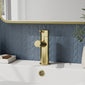 Brantley - Brushed Brass Mono Basin Mixer Tap Inc P/B Waste