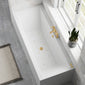 Thin Edged Double Ended Hydrotherapy Air SPA Bath - 1800 x 800mm - welovecouk