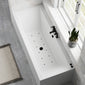 Thin Edged Double Ended Hydrotherapy Air SPA Bath - 1800 x 800mm - welovecouk