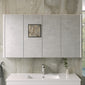 Nova Gloss White 1200mm 4 Door Mirror Cabinet