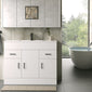 Nova 1000mm Gloss White Minimalist Floorstanding Vanity Unit