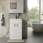 Nova 500mm Gloss White Floorstanding Vanity Unit