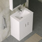 Nova 600mm Gloss White Minimalist Floorstanding Vanity Unit