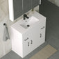 Nova 800mm Gloss White Minimalist Floorstanding Vanity Unit