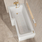 L Shaped Hydrotherapy Air SPA Bath - 1500mm