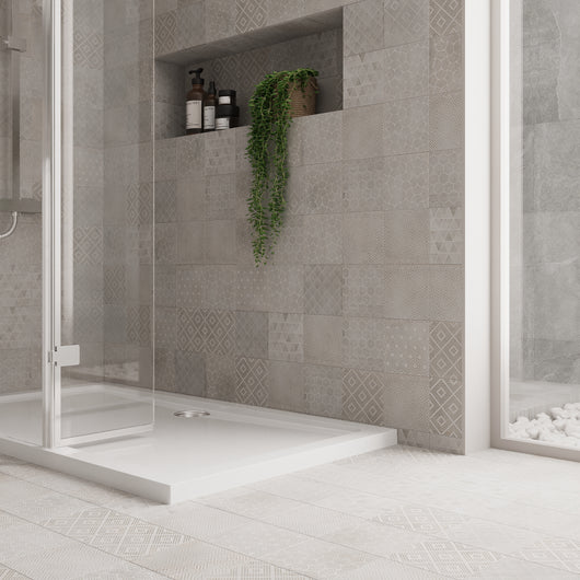  1400mm x 900mm Walk-In 8mm Enclosure & Stone Shower Tray - welovecouk