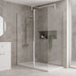 1600mm x 760mm Walk In 8mm Enclosure & Stone Shower Tray