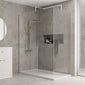 1600mm x 700mm Walk In 8mm Enclosure & Stone Shower Tray