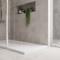 1600mm x 800mm Walk In 8mm Enclosure & Stone Shower Tray