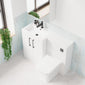 Arno 1100mm Toilet & Basin Combination Unit - White