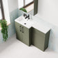 Ryker 1100mm Toilet & Basin Combination Unit - Satin Green