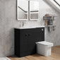 Parkhouse 1000mm L Shape Combination Basin and WC Unit - Charcoal Black