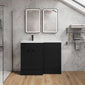 Parkhouse 1200mm L Shape Combination Basin and WC Unit - Charcoal Black