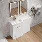 Parkhouse 1100mm L Shape Combination Basin and WC Unit Gloss White