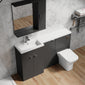 Parkhouse 1500mm L Shape Combination Basin and WC Unit Gloss Grey