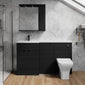 Parkhouse 1500mm L Shape Combination Basin and WC Unit - Charcoal Black