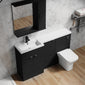 Parkhouse 1500mm L Shape Combination Basin and WC Unit - Charcoal Black