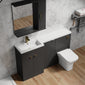 Parkhouse 1500mm L Shape Combination Basin and WC Unit Gloss Grey