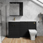 Parkhouse 1500mm L Shape Combination Basin and WC Unit - Charcoal Black