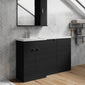 Parkhouse 1500mm L Shape Combination Basin and WC Unit - Charcoal Black