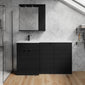 Parkhouse 1500mm L Shape Combination Basin and WC Unit - Charcoal Black