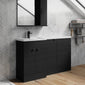 Parkhouse 1500mm L Shape Combination Basin and WC Unit - Charcoal Black