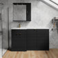 Parkhouse 1500mm L Shape Combination Basin and WC Unit - Charcoal Black