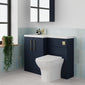 Arno 1100mm Toilet & Basin Combination Unit - Midnight Blue