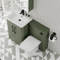 Pride 1150mm 2-Door Vanity & WC Combination Unit Set - Satin Green