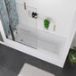 Serene Shower Straight 1700 x 750 Bathroom Suite C/W Chrome Double Screen & Rail