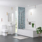 Serene Shower Straight 1700 x 750 Bathroom Suite C/W Chrome Double Screen