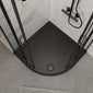 ShowerWorX Atlantic Matt Black 900 x 900 x 1900mm Quadrant Shower Enclosure - 6mm Glass