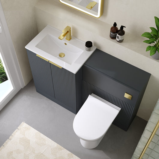  Doric Fluted Combination Packs - Soft Black - welovecouk