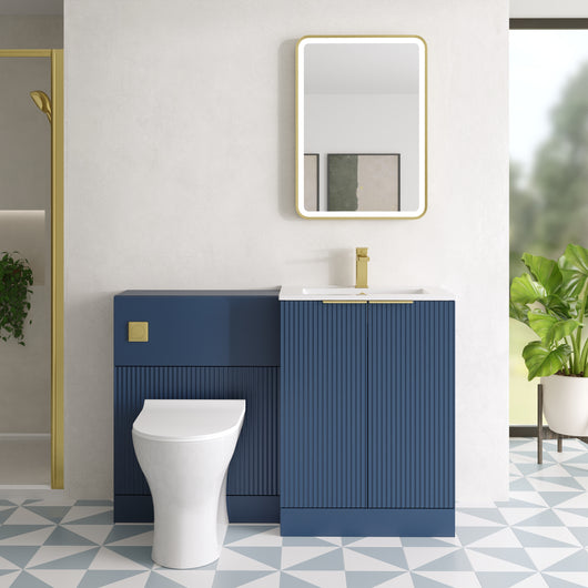  Doric Fluted Combination Packs - Satin Blue - welovecouk