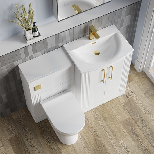  Deco Curved 1000 Combination Pack - Satin White - welovecouk