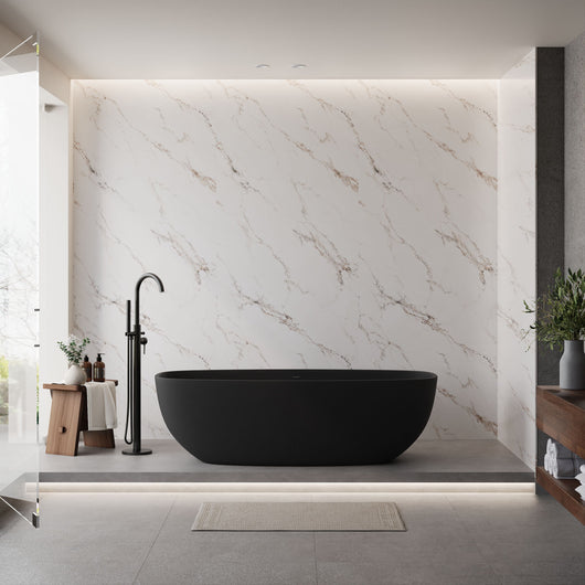  SDG Waterproof PVC Wall Panel 2400 x 1000 x 10mm - Carrerra Bronze Marble (Super Matt)