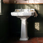 Hudson Reed Richmond 500mm Basin & Pedestal (2 Tap Hole) - White