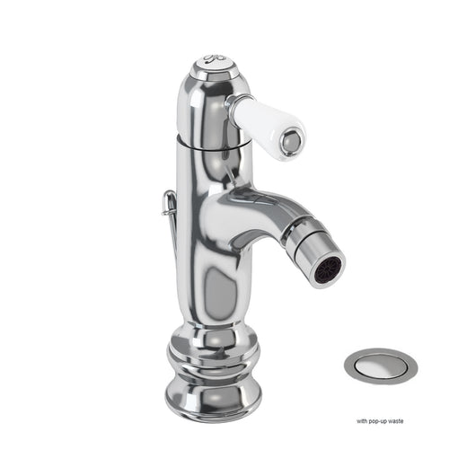  Burlington Chelsea Regent Curved Bidet Mixer with Pop-up Waste