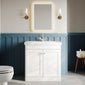 Nuie Classique 800mm Floor Standing 2-Door Unit & 1TH Basin - Satin White - welovecouk