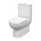 Nuie Isla Rimless Close Couple Flush to Wall Toilet pan only