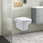 Arlo Concealed Cistern Frames Wall Hung Pan with Soft Closed Seat - Square Plate