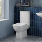 Nuie Ambrose Compact Semi Flush to Wall WC - White