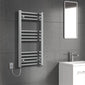 Reina Capo Vertical Flat Electric Towel Rail - 1200 x 400mm - Chrome