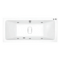 Carpi II Superdeep Double Ended Whirlpool Bath - 1800 x 800mm