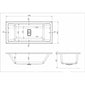 Carpi II Super Deep 1800 x 800 Double Ended Bath