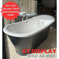 Clearwater Clearstone Balthazar Black 1675mm Freestanding Bath - Ex Display at Wigan Store