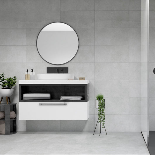  Conca Perla Rectangle Porcelain Tile - welovecouk